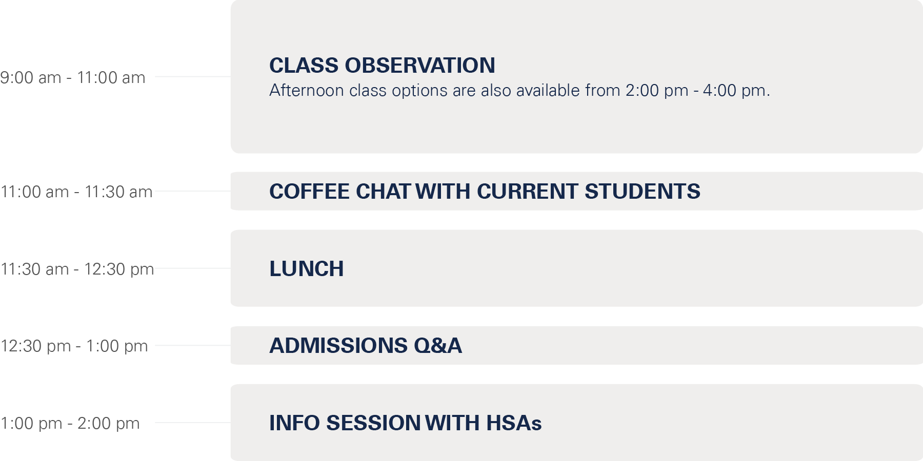 Campus Visit Schedule 20230901